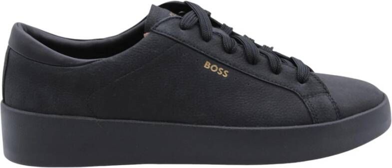 BOSS Lage Sneakers Heren Belwar_tenn Maat: 41 Materiaal: Leer Kleur: Zwart - Foto 3
