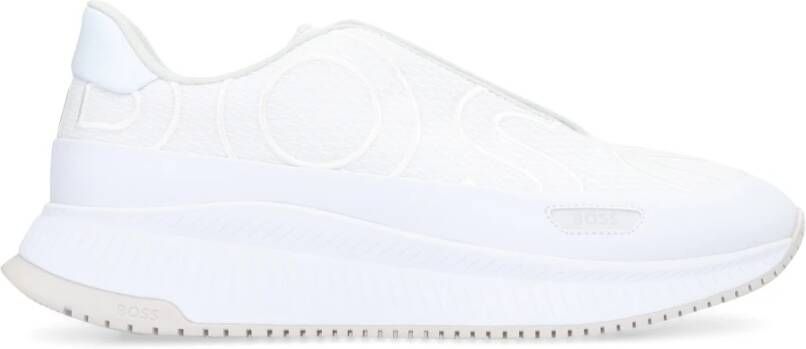 Hugo Boss Lage stoffen sneakers White Heren