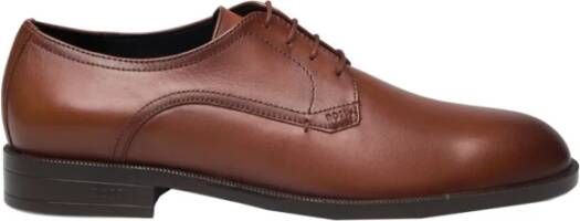 Hugo Boss Stijlvolle leren veterschoenen Brown Heren