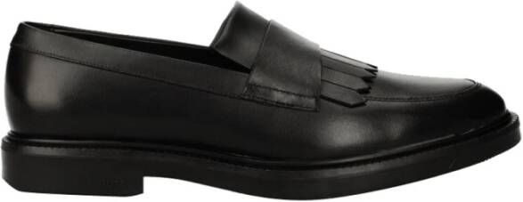 Boss Loafers van leer met labeldetail model 'Larry'