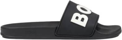 Hugo Boss Print Patroon Pantoffels Mannen Herfst Winter Zwart Black Heren - Foto 2