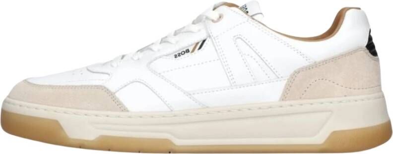BOSS Lage Sneakers Heren Baltimore Tenn Maat: 44 Materiaal: Leer Kleur: Wit - Foto 11
