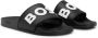 Hugo Boss Zwarte Polyester Heren Slippers Black Heren - Thumbnail 7