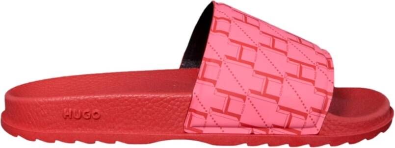 Hugo Boss Slippers Rood Dames