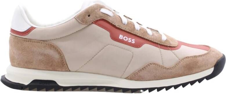 Hugo Boss Beige High Top Stoffen Sneakers Beige Heren - Foto 2
