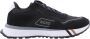 Hugo Boss Zwarte Leren Sneakers Kane Runn Black Heren - Thumbnail 2