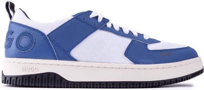 Hugo Boss Lichtblauwe Vetersneakers voor Heren Blue Heren
