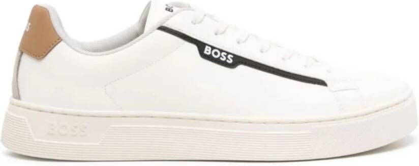 BOSS Lage Sneakers Heren Baltimore Tenn Maat: 44 Materiaal: Leer Kleur: Wit - Foto 7