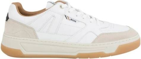 BOSS Lage Sneakers Heren Baltimore Tenn Maat: 44 Materiaal: Leer Kleur: Wit - Foto 16