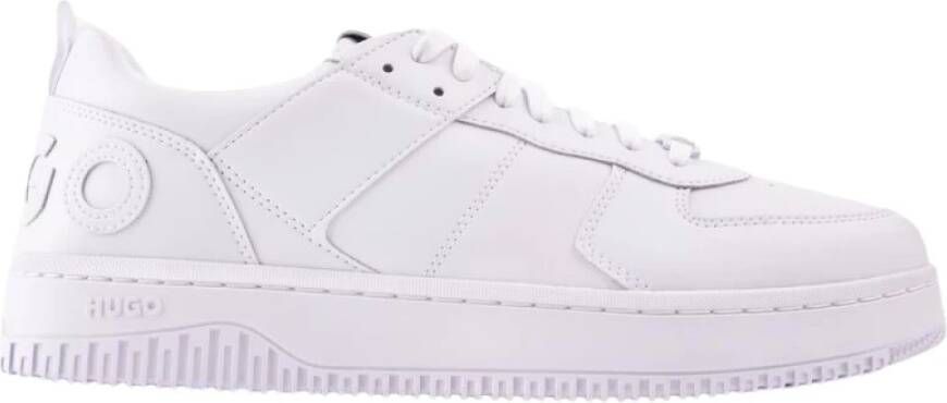 HUGO Lage Sneakers Heren Kilian Tenn Maat: 44 Materiaal: Leer Kleur: Wit - Foto 4