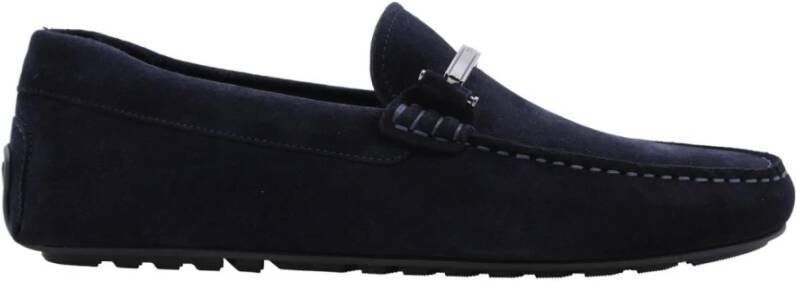 Hugo Boss Stijlvolle Mocassin Loafers voor Mannen Blue Heren