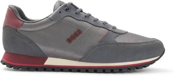 Hugo Boss Stijlvolle Parkour-L Runner Sneakers Gray Heren