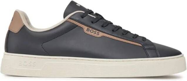 Hugo Boss Donkerblauwe Rhys Tenn Sneakers Blue Heren