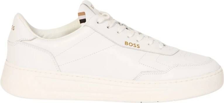 Hugo Boss Witte Tennisschoenen Mannen Lichtgewicht Comfort White Heren - Foto 6