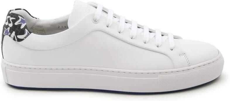 Hugo Boss Witte leren herensneaker White