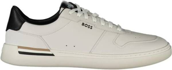 Hugo Boss Witte Polyester Sneaker White Heren
