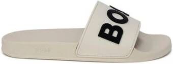 Hugo Boss Witte Polyurethaan Sandaal Heren Slippers White Heren