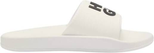 Hugo Boss Witte Slider Sandalen Nil-Slid White Heren