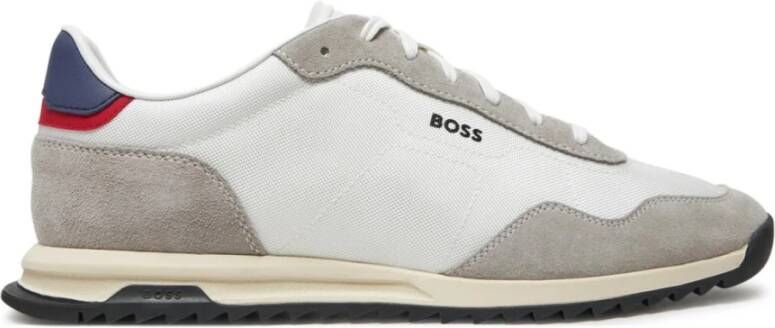 Hugo Boss Zayn Lowp Leren Textiel Sneakers Multicolor Heren