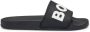 Hugo Boss Zwarte Printed Slip-On Slippers Black Heren - Thumbnail 1