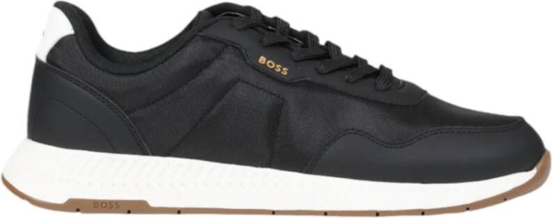 Hugo Boss Zwarte Slip-On Sneakers Lente Zomer Black Heren