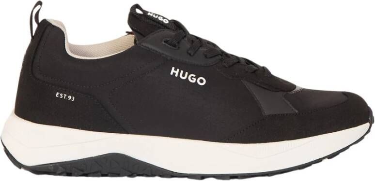 Hugo Boss Hugo Kane Runn Lage sneakers Leren Sneaker Heren Zwart - Foto 2