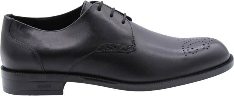 BOSS Nette Schoenen Heren Tayil_derb Leer Zwart