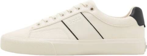 Hugo Eco-leren vetersneakers met rubberen zool