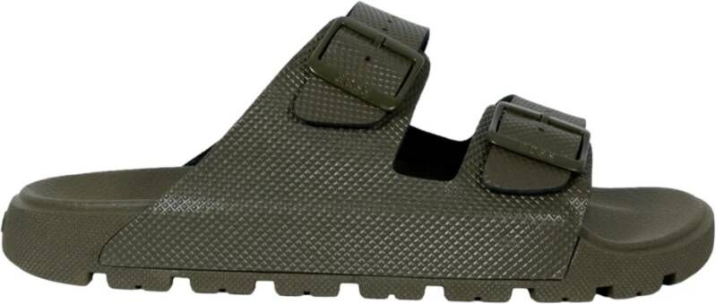 Hugo Groene Moderne Sandalen met Dubbele Banden