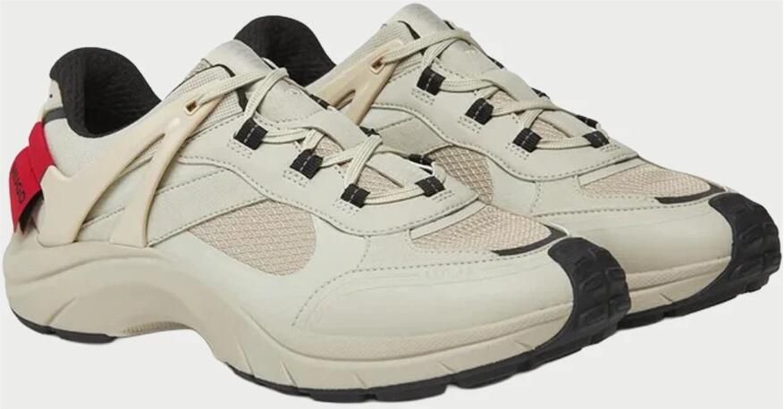 Hugo Beige Heren Sneakers met Zijlabel