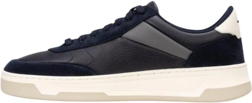 Hugo Blauwe Sneakers Baltimore Vetersluiting Ontwerp