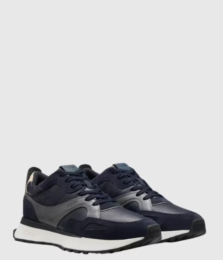 BOSS Jonah Runner heren sneaker Donkerblauw - Foto 3