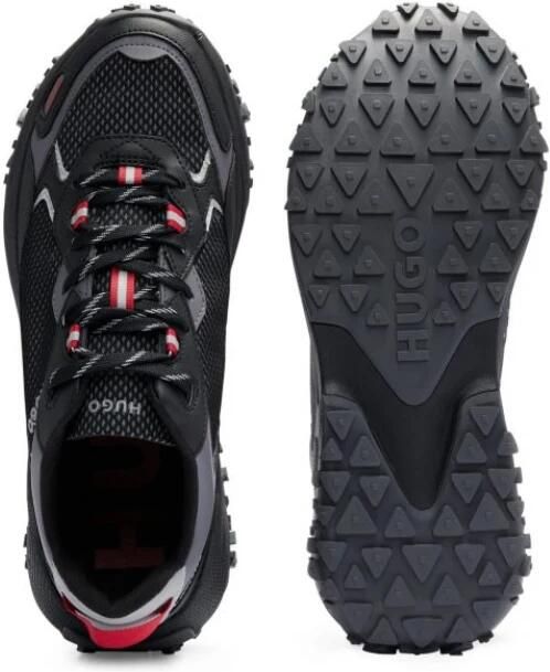 HUGO Sneakers met contrastgarnering model 'pume'