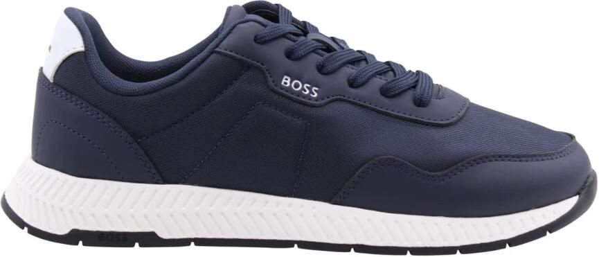 Boss Lage Sneakers Titanium Runn Trainers Dark Blue - Foto 8