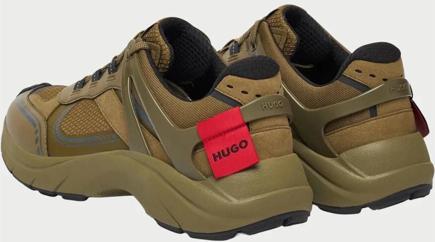 Hugo Groene Herensneakers met Zijlabel