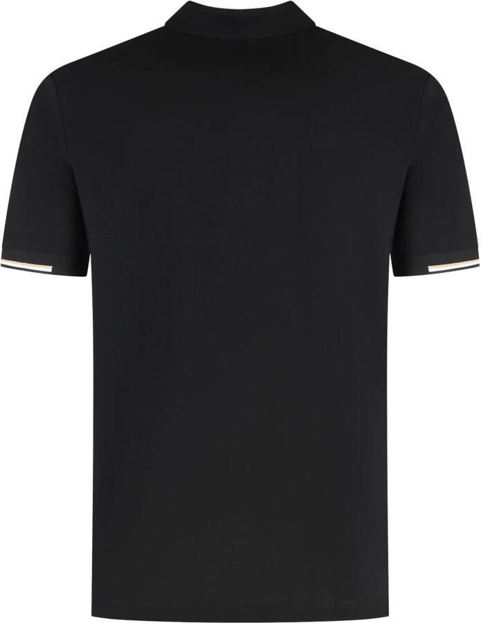 Hugo Katoenen polo shirt met ribgebreide boorden