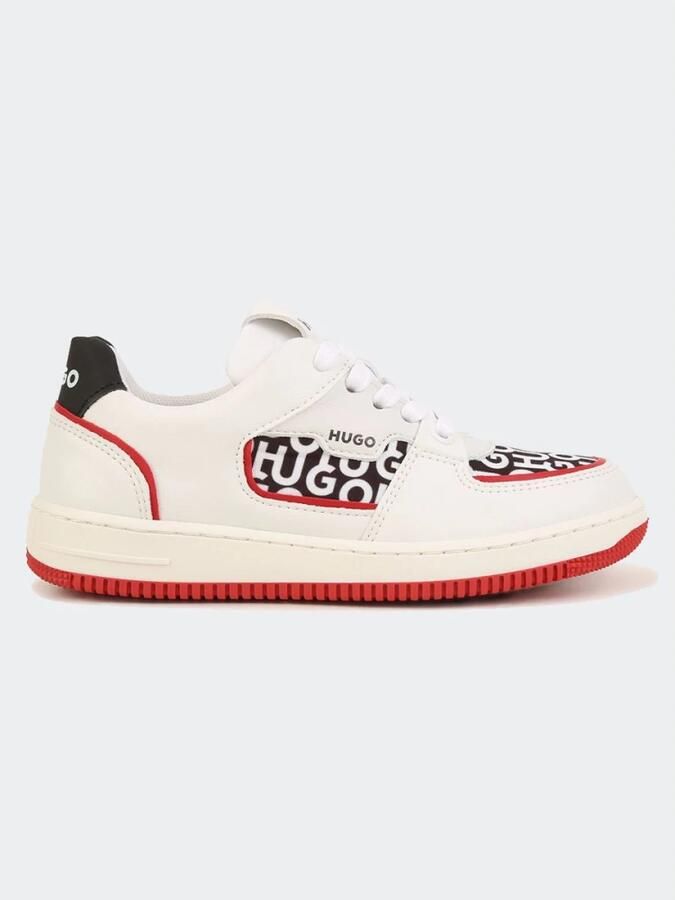 Hugo Lace-up Sneakers met gestapelde logo's - Foto 2