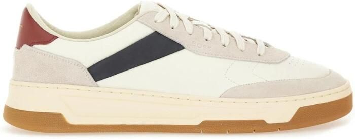 Hugo Low-Top Sneakers met Suède Accenten