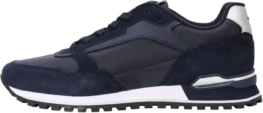 Hugo Marineblauwe Suède en Stoffen Sneakers - Foto 4