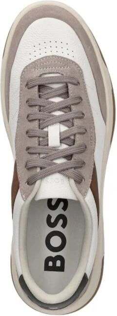 BOSS Lage Sneakers Heren Baltimore_tenn Maat: 43 Materiaal: Leer Kleur: Beige - Foto 19