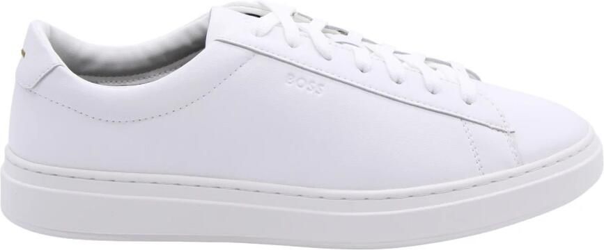 BOSS Lage Sneakers Heren Baltimore_tenn Maat: 43 Materiaal: Leer Kleur: Beige - Foto 9