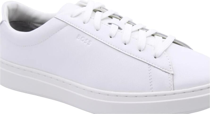 BOSS Lage Sneakers Heren Baltimore_tenn Maat: 43 Materiaal: Leer Kleur: Beige - Foto 8