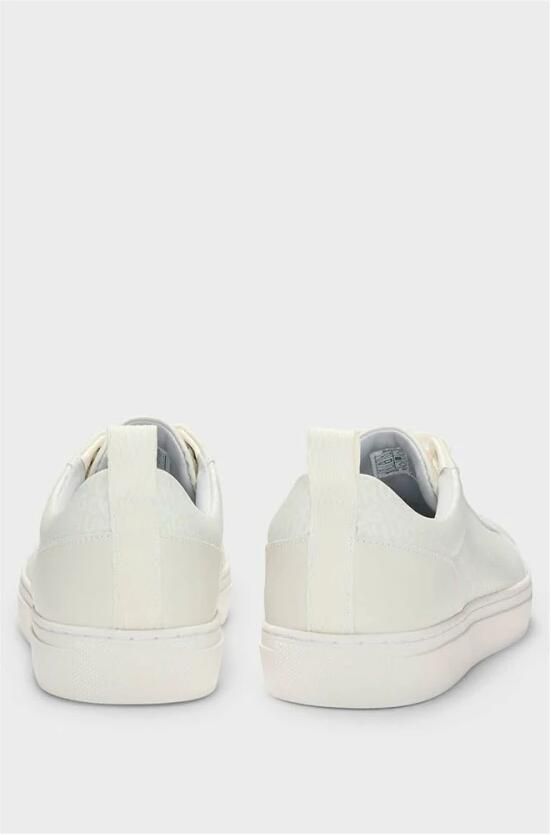 Hugo Witte Leren Lage Sneakers - Foto 2