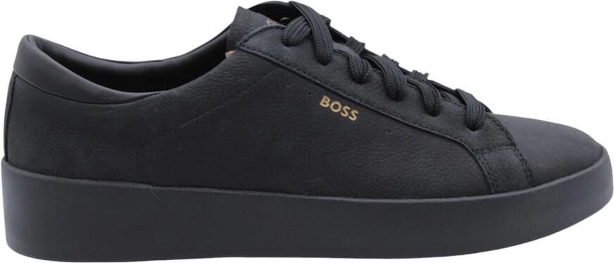 BOSS Lage Sneakers Heren Belwar_tenn Maat: 43 Materiaal: Leer Kleur: Zwart - Foto 3
