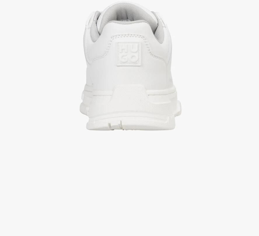 Hugo Sportieve witte sneakers met geperforeerde zijkanten