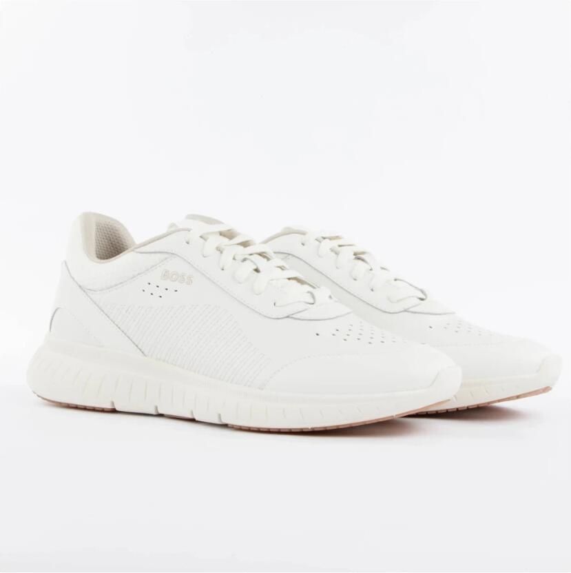 Boss Lage sneakers van gecoat leer model 'TITANIS RUNN' - Foto 2