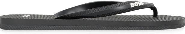 Hugo Boss heren BOSS teenslippers small logo zwart