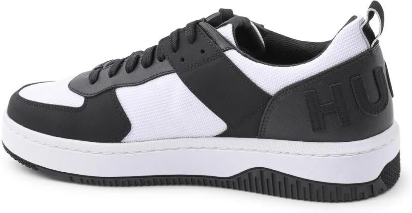 Hugo Boss Antracietkleurige Sneakers Van Kalfsleer Met Rubberen Zool - Foto 3