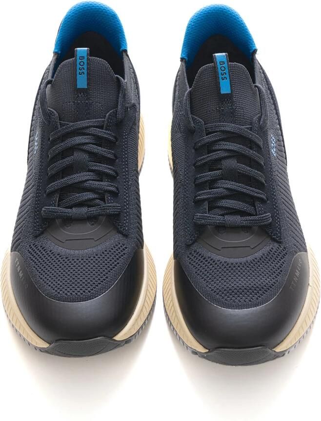 Boss High-top sneaker met zijlogo Blue Heren - Foto 2