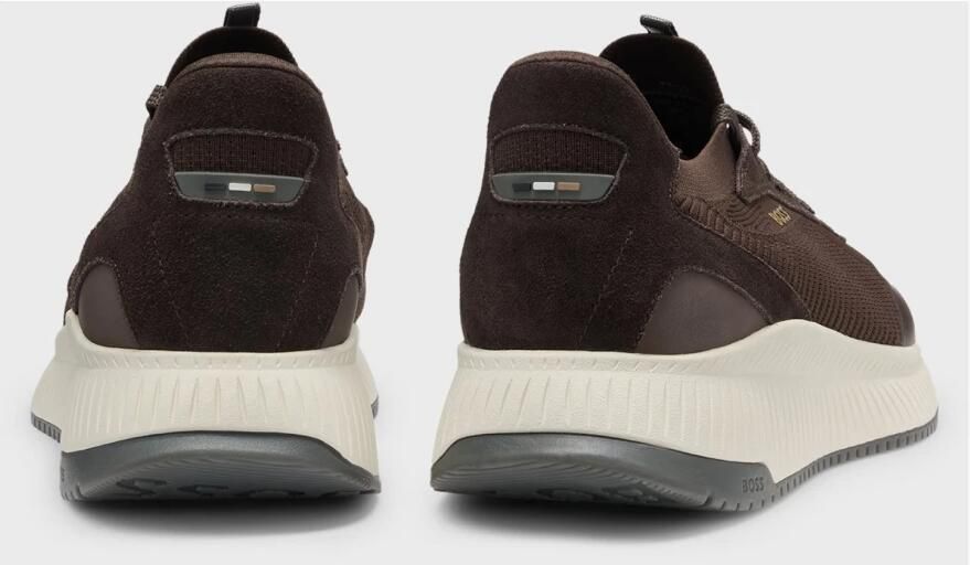 BOSS Lage Sneakers Heren Ttnm Evo Runn Maat: 40 Materiaal: Textiel Kleur: Bruin - Foto 12